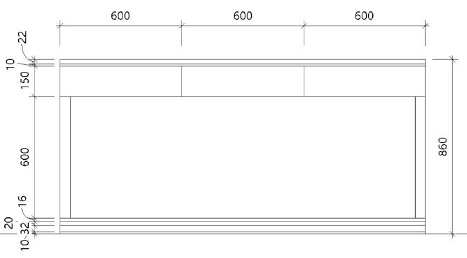 Product dimensions diagram