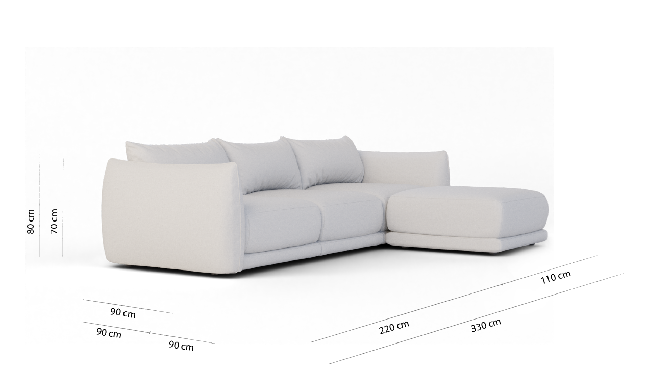 Product dimensions diagram